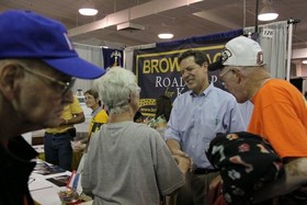 U.S. Senator Sam Brownback at the Kansas State Fair.