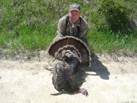 Kansas hunter with his Rio Grande from Rader Lodge.
