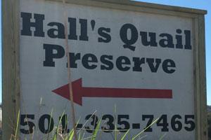 Hall's Quail Preserve Logo